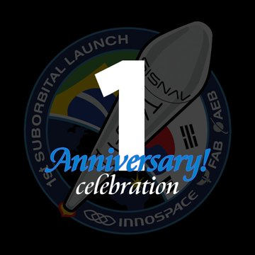 1 Ano do primeiro voo espacial comercial do Brasil